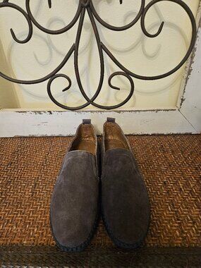 Women's bernie Mev. new york Slip-On Brown Suede Leather size 7.5